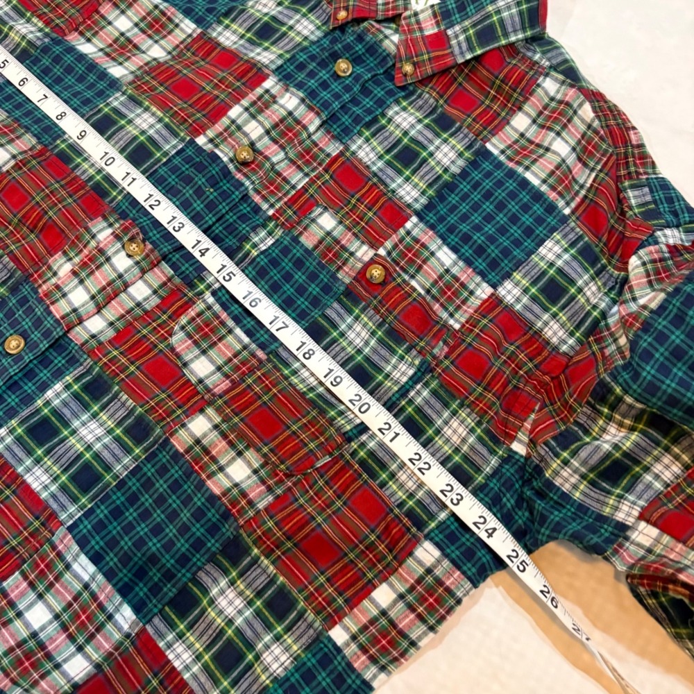 Orvis Mens Patchwork Plaid Button Down Shirt Mult… - image 9